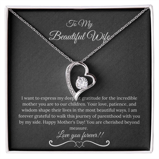 To My Beautiful Wife-Forever Love Necklace-Mother's Day
